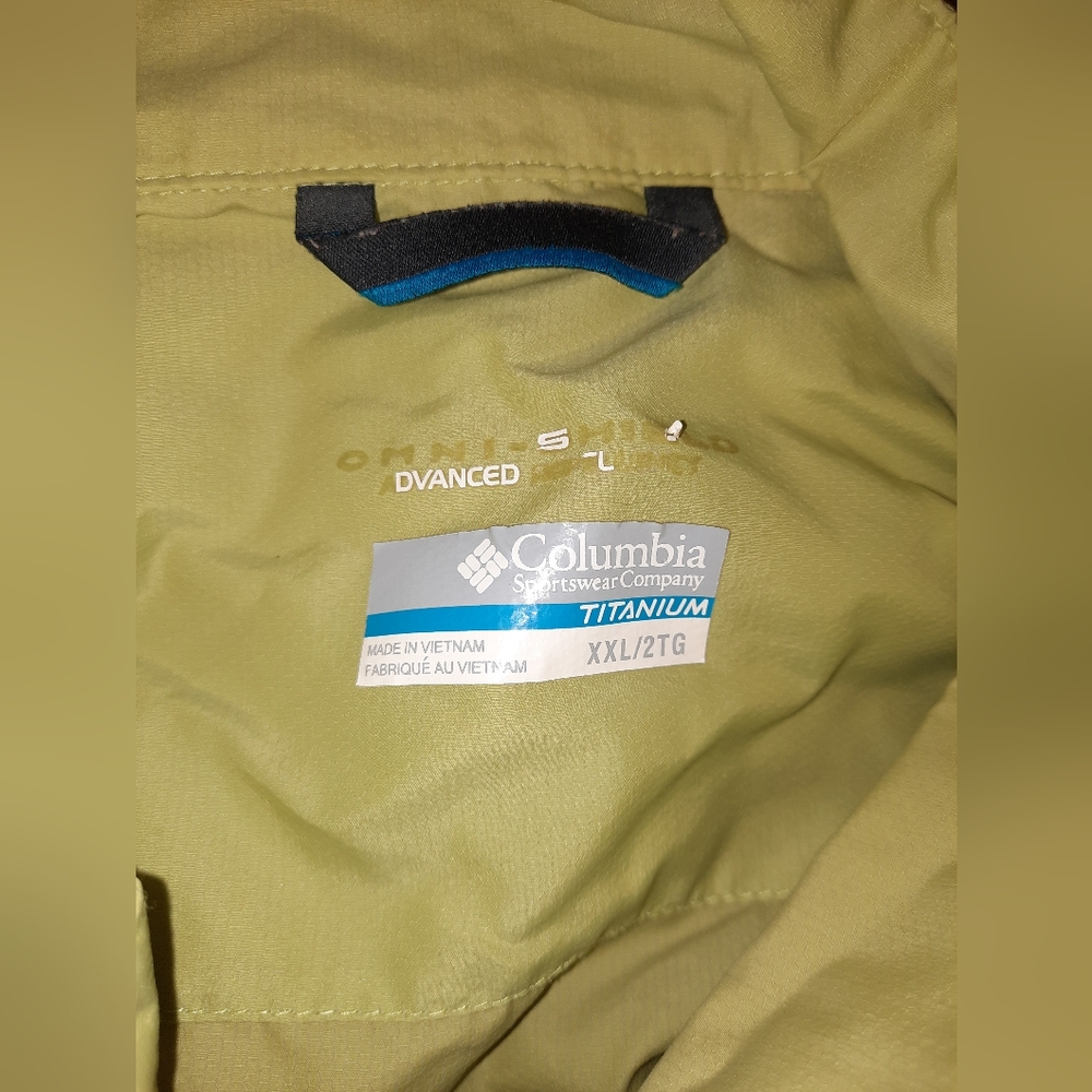 Columbia Titanium Wind/rain breaker men's size XXL excellent used condition - Picture 2 of 9